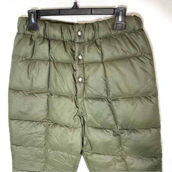Vintage Pioneer Brand Sportswear Green Quilted Down Filled Snow Pants S - Picture 11 of 16
